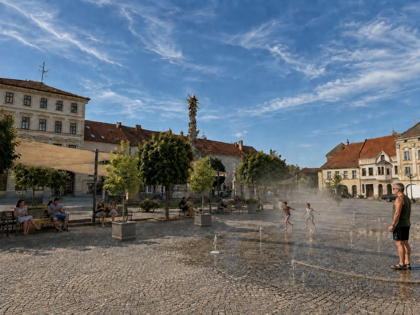 Vizualizace záměru: Více stínu a vody