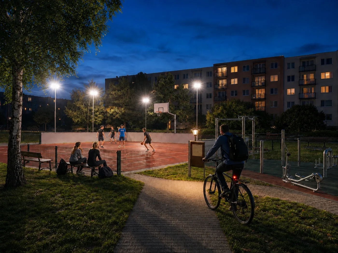 Vizualizace záměru: Delší otevírací doba sportovišť