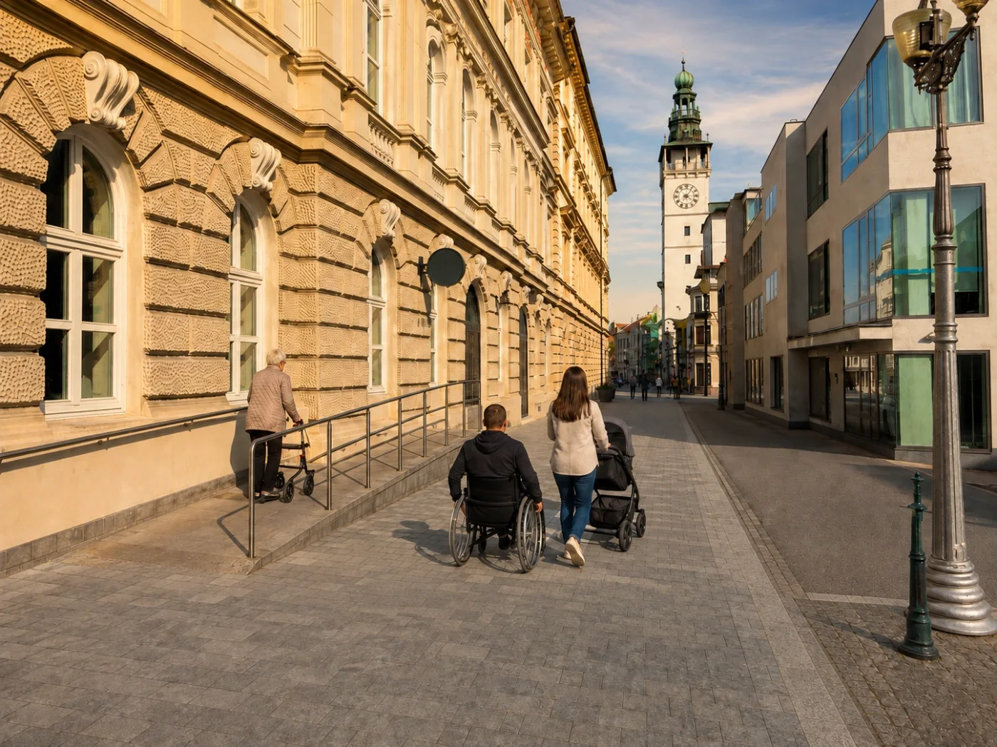 Vizualizace záměru: Město bez zbytečných bariér