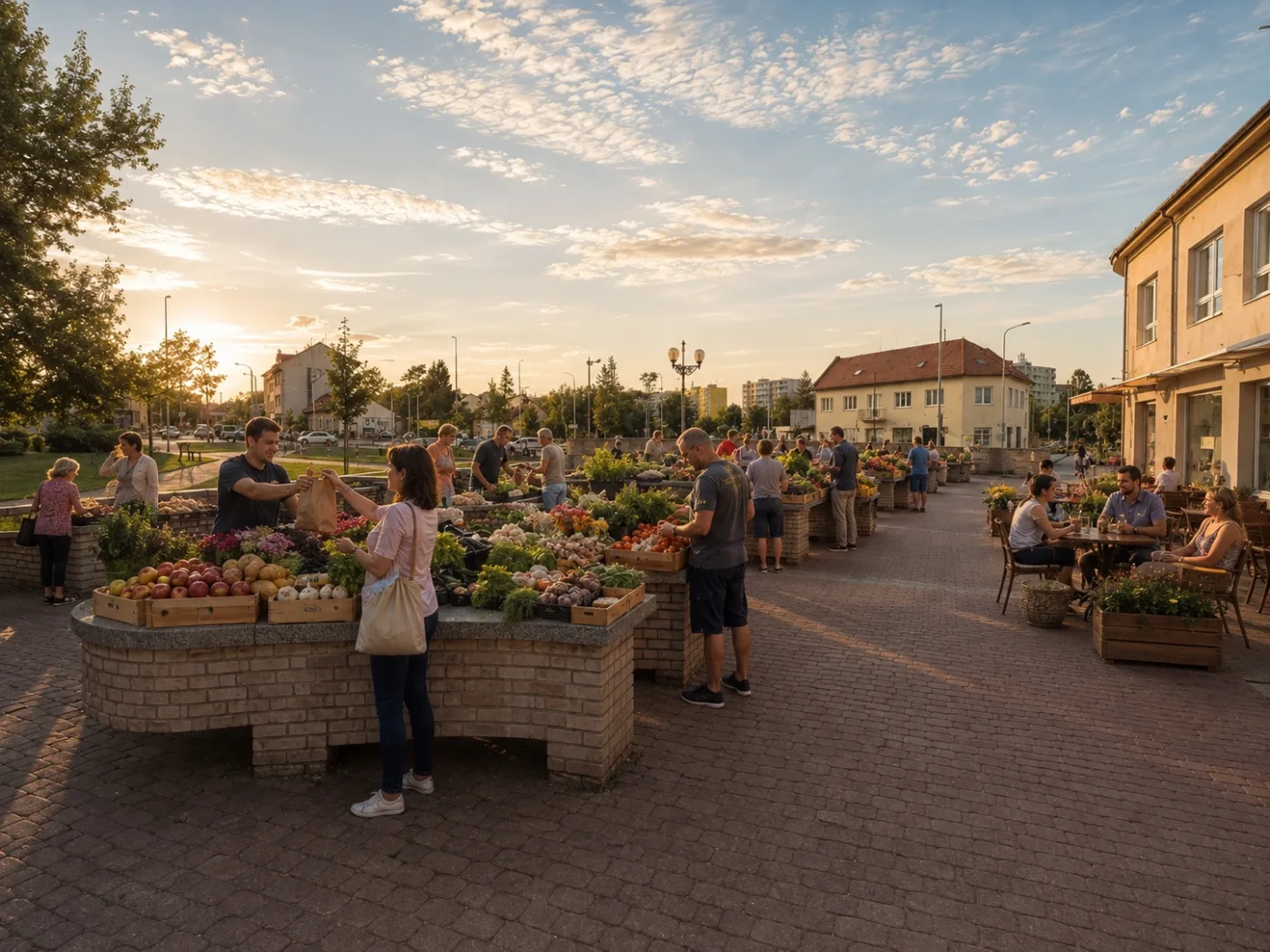 Vizualizace záměru: Živé centrum a místní podnikání